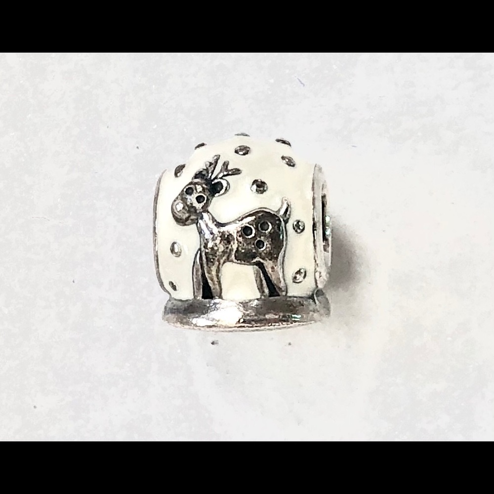 Pandora Reindeer Christmas Charm